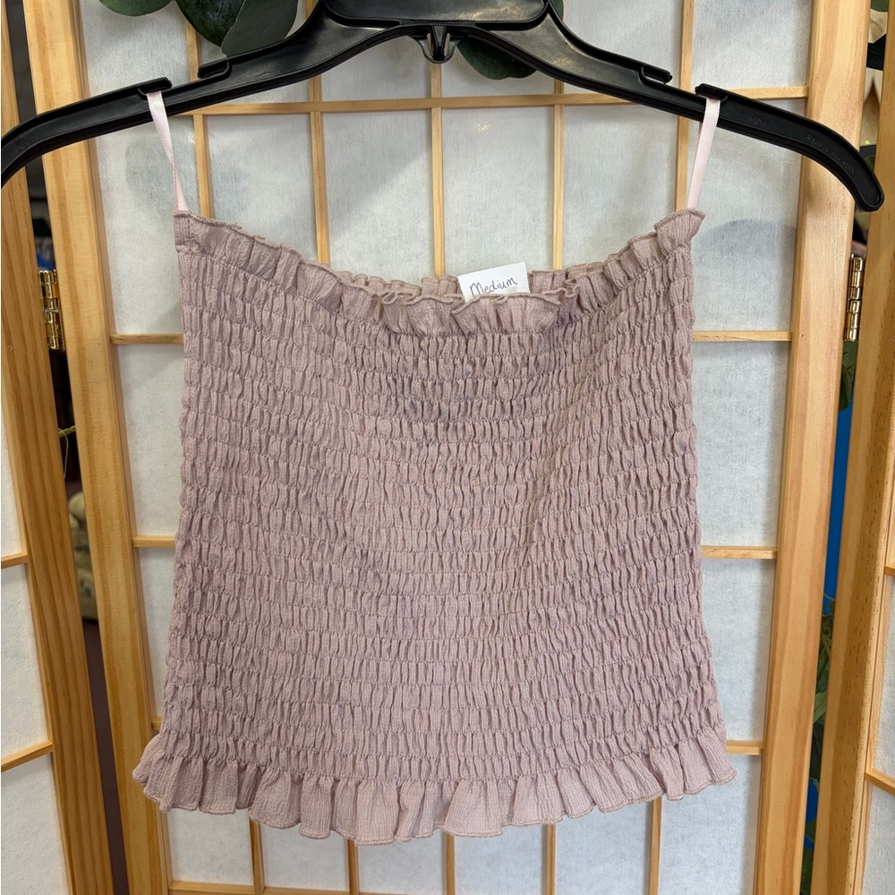 She and Sky Textured Lavender Skirt
